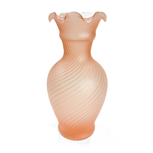 American Pink Art Glass Vases