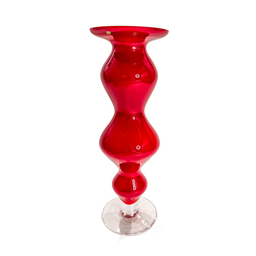 Red American Art Glass Vases