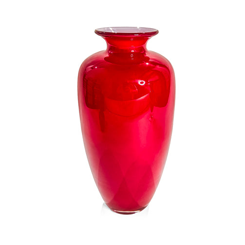 Red American Art Glass Vases