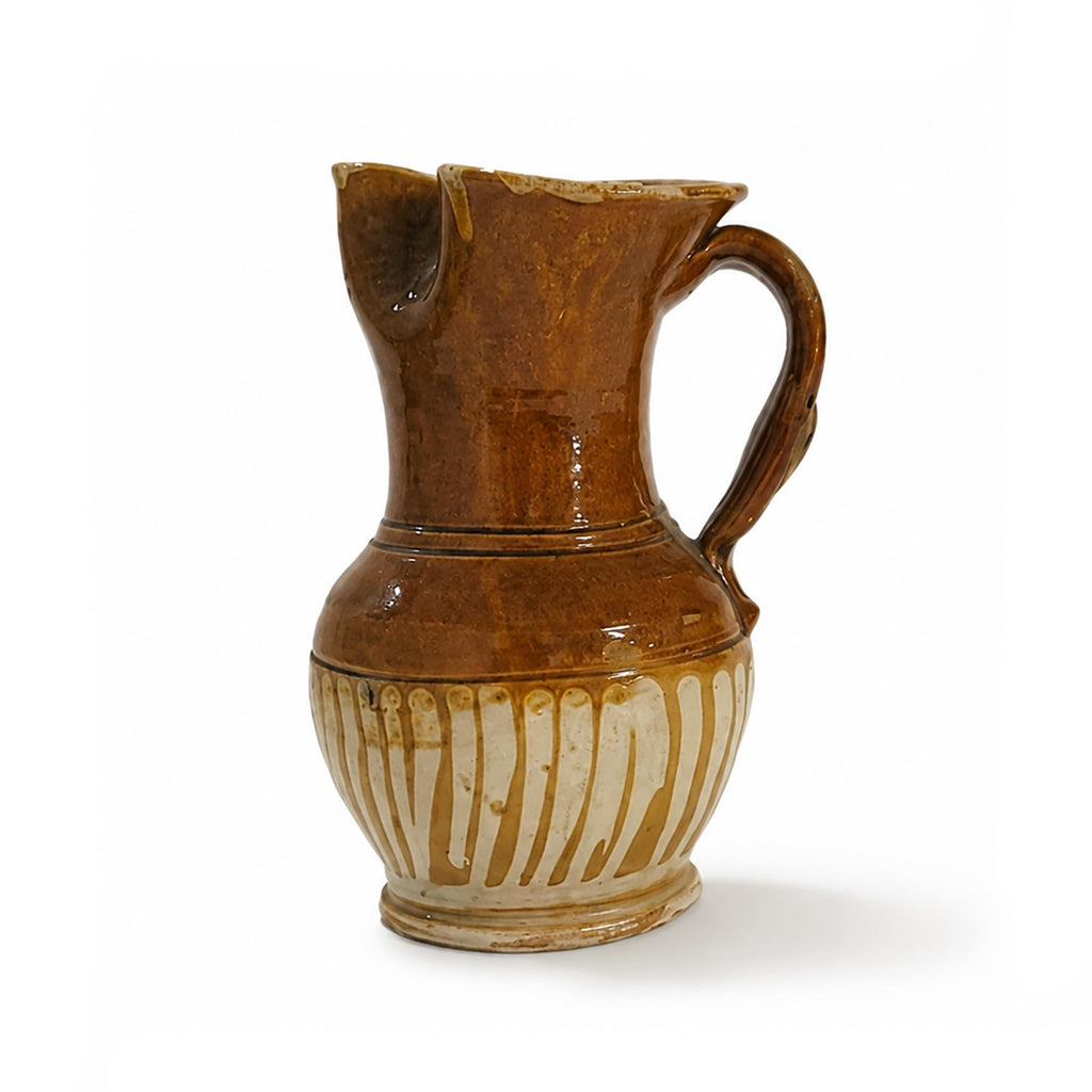 Antique Terracotta Pitcher with Bird-Beak Spout, Southern Italy, 1880