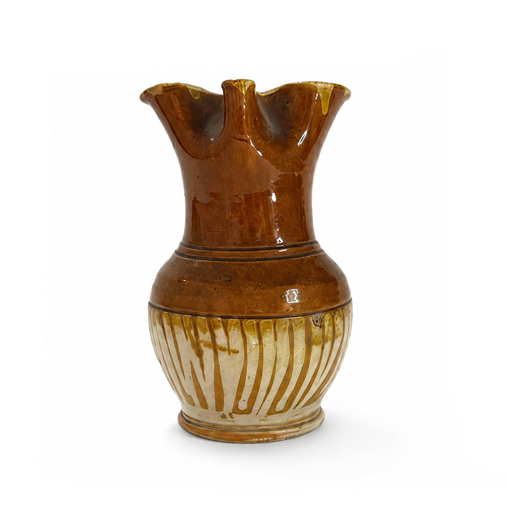 Antique Terracotta Pitcher with Bird-Beak Spout, Southern Italy, 1880