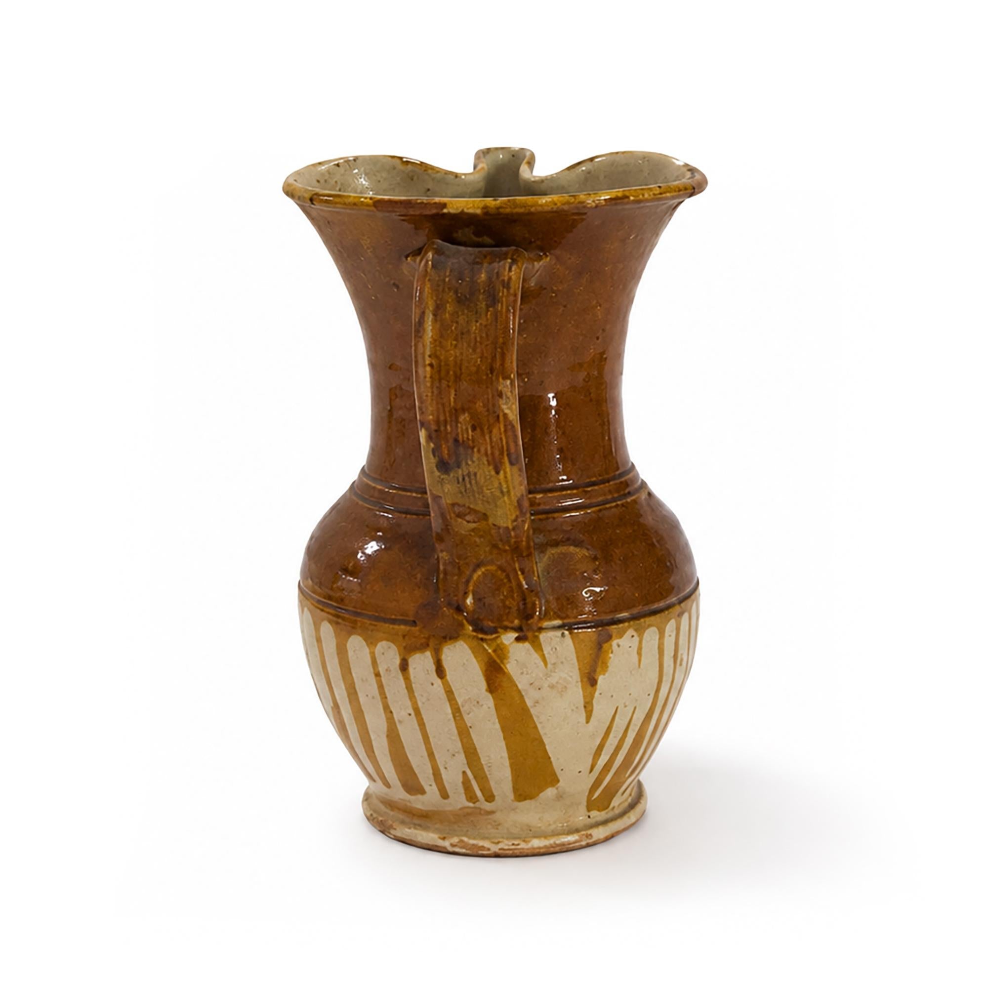 Antique Terracotta Pitcher with Bird-Beak Spout, Southern Italy, 1880