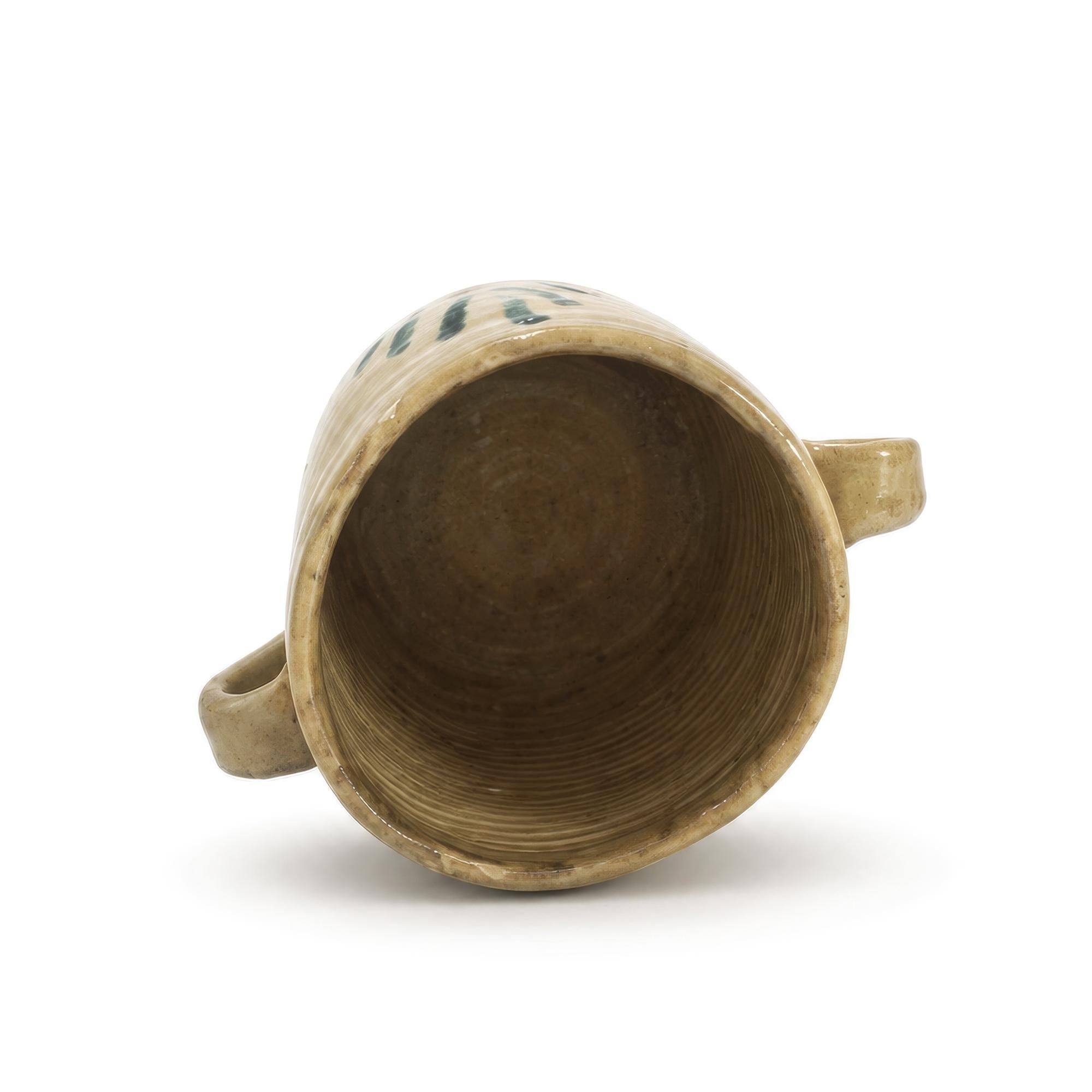 Distressed Hand-Painted Ceramic Amphora, Southern Italy, 1880