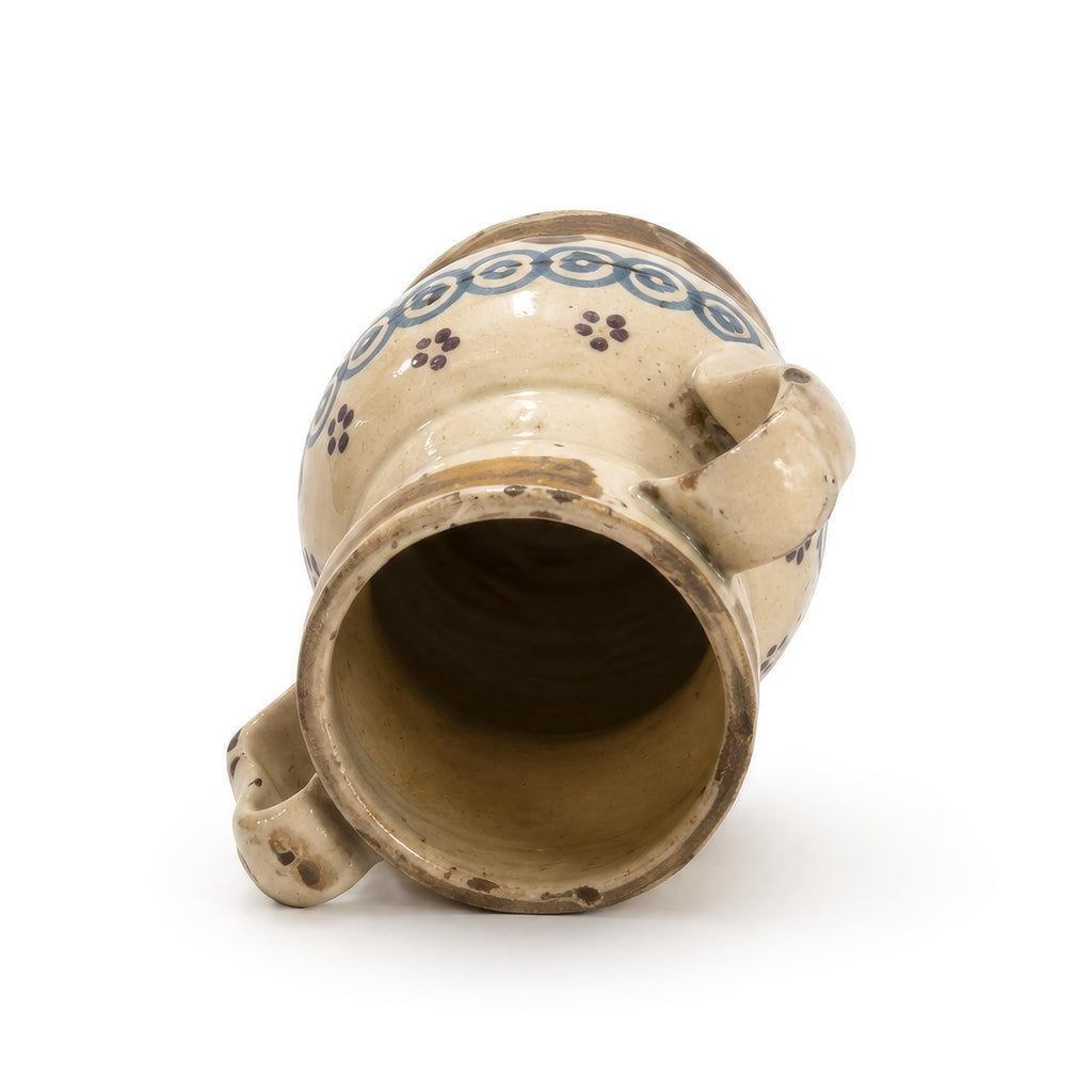 Hand-Painted Ceramic Jug with Floral Motifs, Southern Italy, 1880s — image 6
