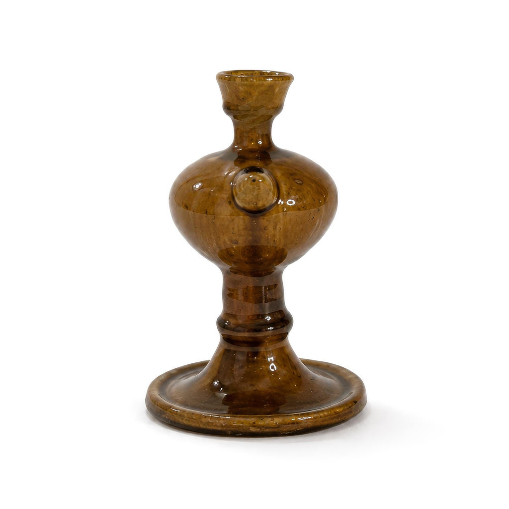 Oil Lamp With Dark Glaze — image 3