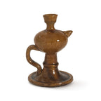 Oil Lamp With Dark Glaze — image 4