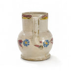 Hand-Thrown Terracotta Jug, Floral Motif, Antique from Puglia, 1880 — image 4