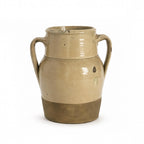 Antique Hand-Crafted Terracotta Jug, Cobalt Blue, Rustic Italy, 1880 — image 3