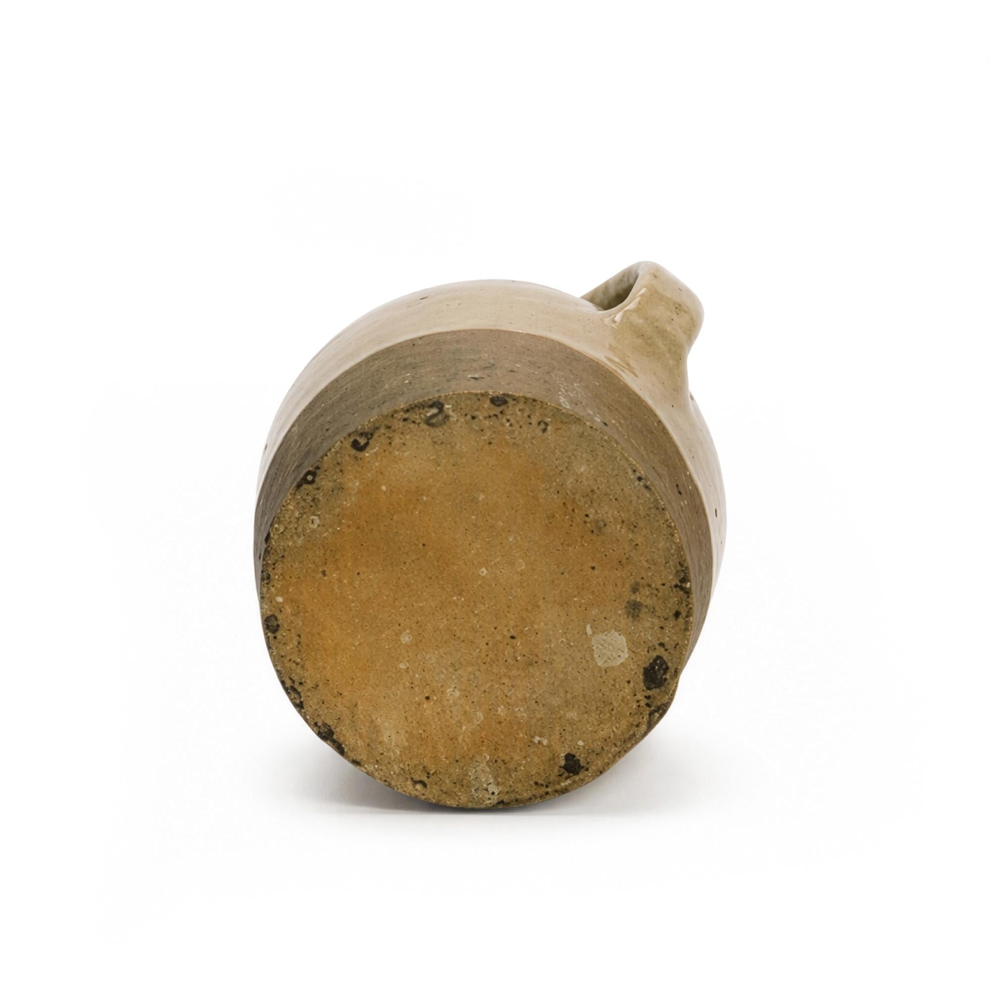Antique Hand-Crafted Terracotta Jug, Cobalt Blue, Rustic Italy, 1880 — image 5