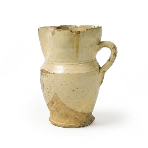 19th Century Antique Terracotta Jug from Puglia with Green Glaze — image 2