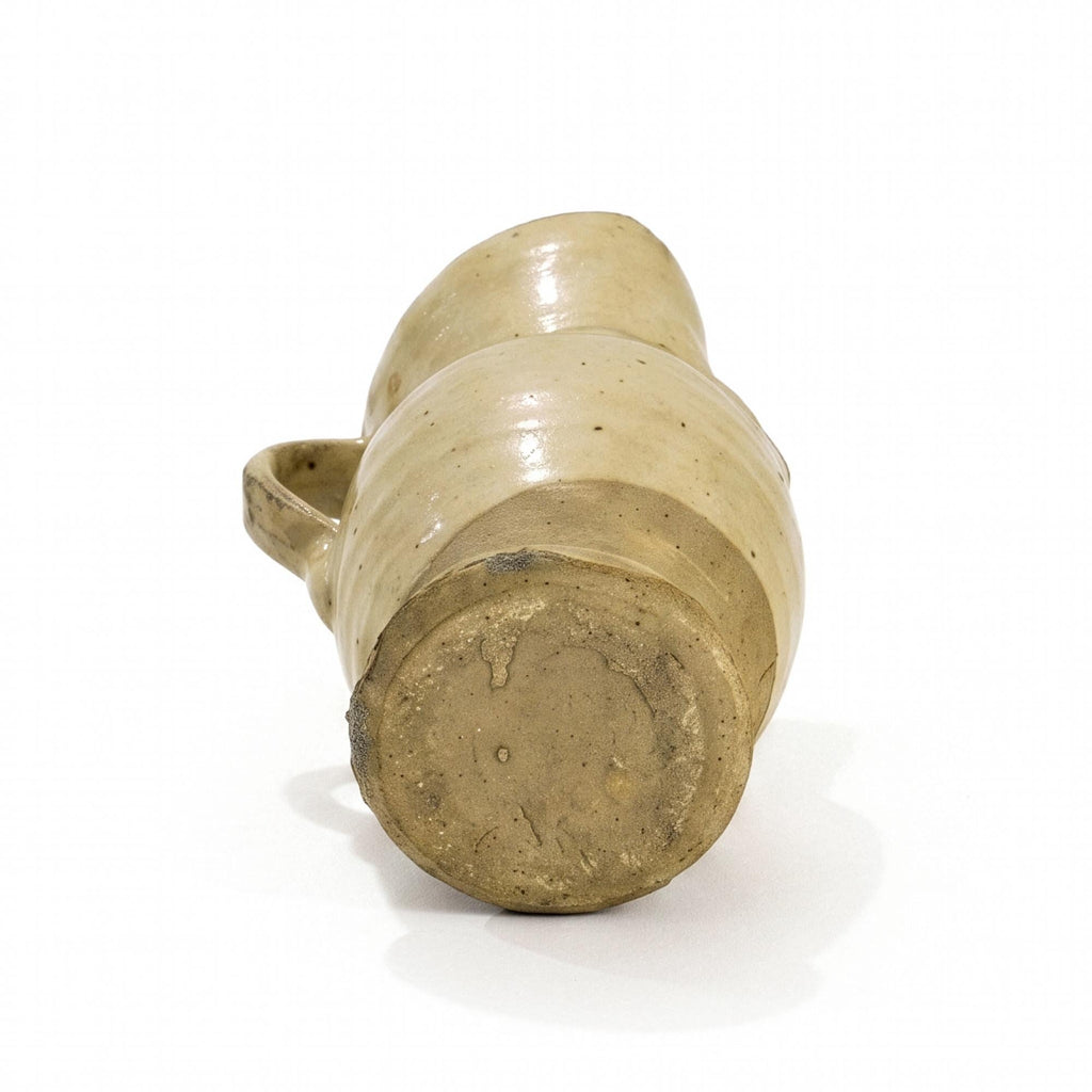 19th Century Antique Terracotta Jug from Puglia with Green Glaze — image 4