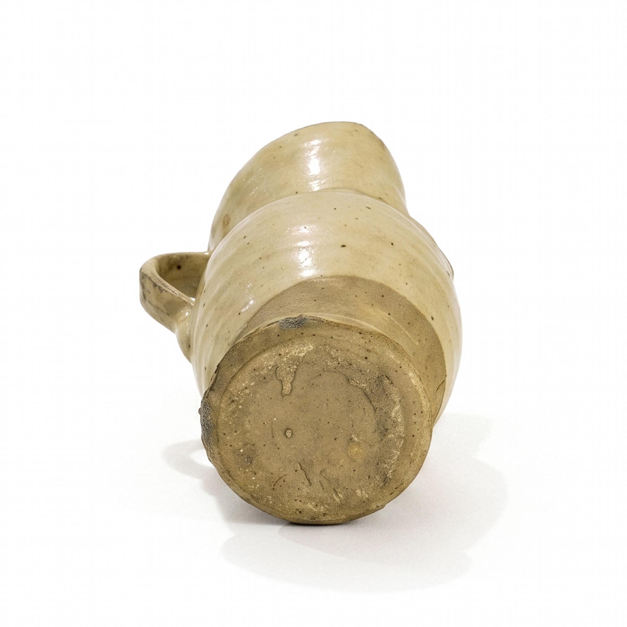 19th Century Antique Terracotta Jug from Puglia with Green Glaze — image 4