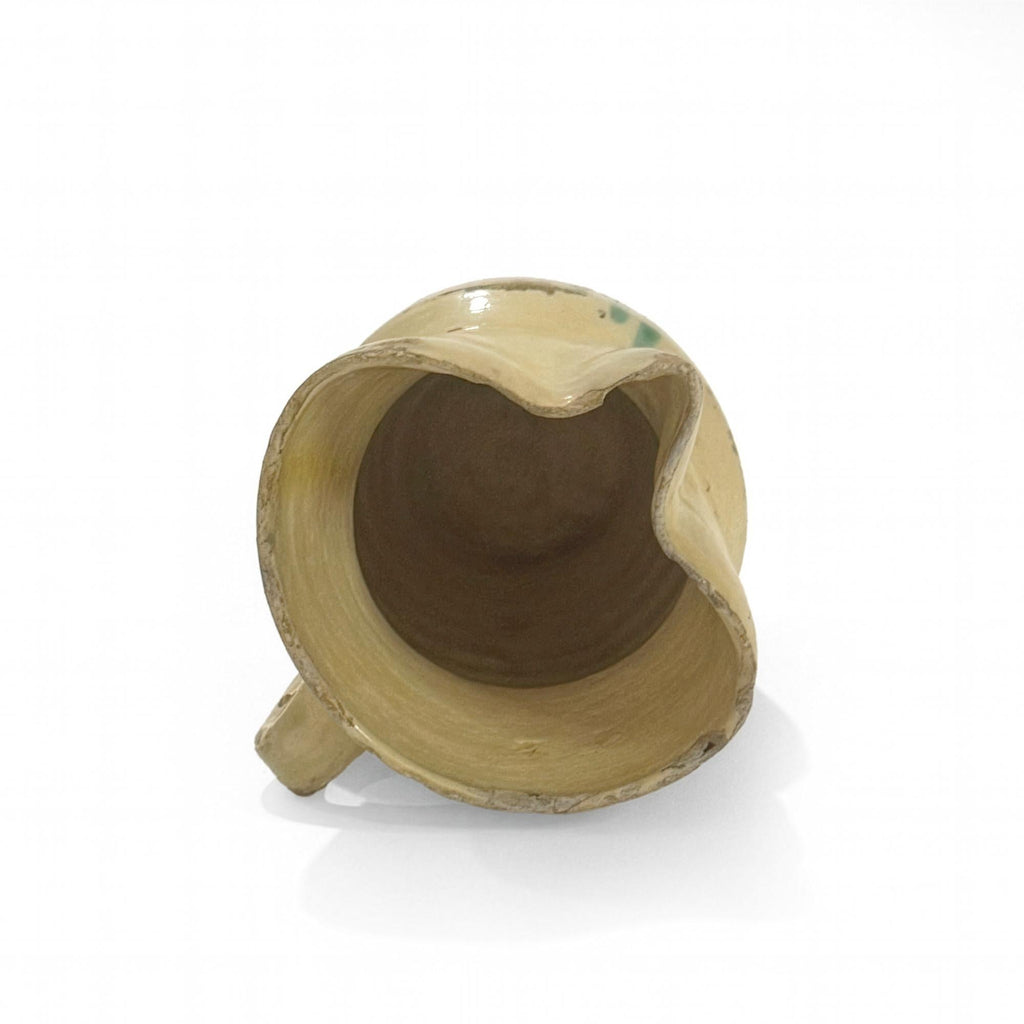 19th Century Antique Terracotta Jug from Puglia with Green Glaze — image 5