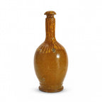 Hand-Thrown Terracotta Bottle, Distressed Glaze, Southern Italy, 1880 — image 3