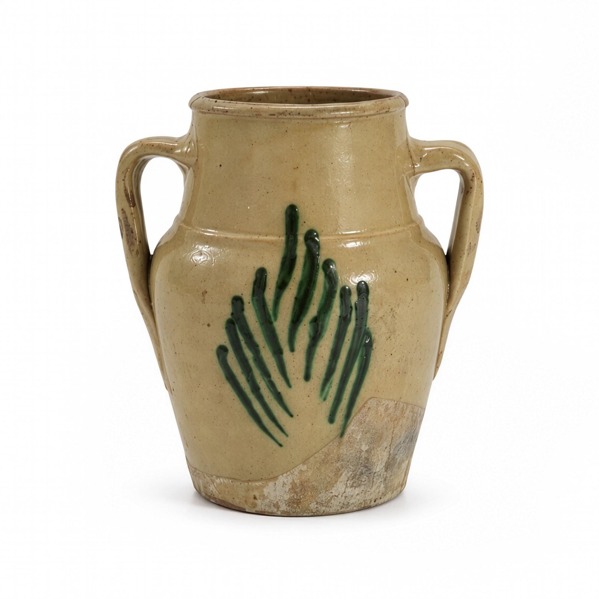 Mid 19th Century Antique Terracotta Jug from Puglia, Italy — image 2