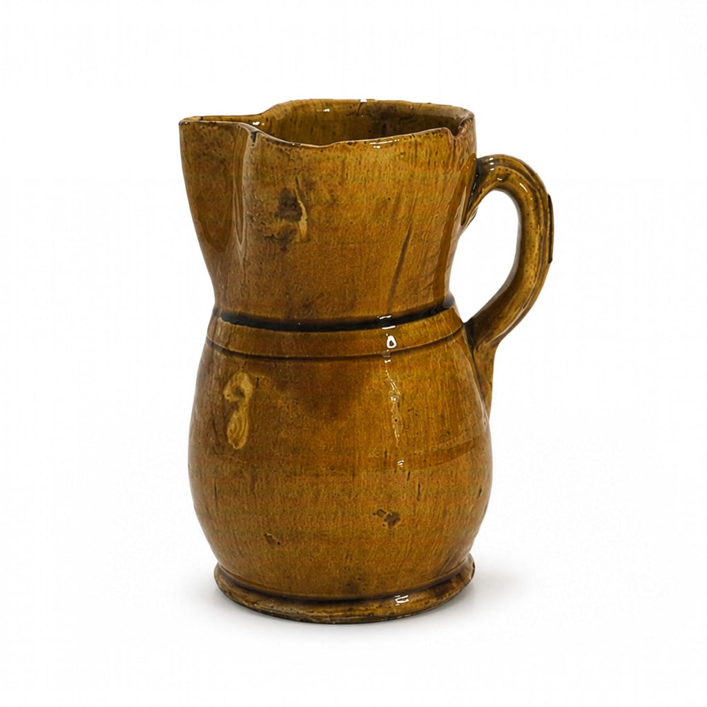 Antique Hand-Thrown Terracotta Jug from Puglia, Italy, 1880 — image 4