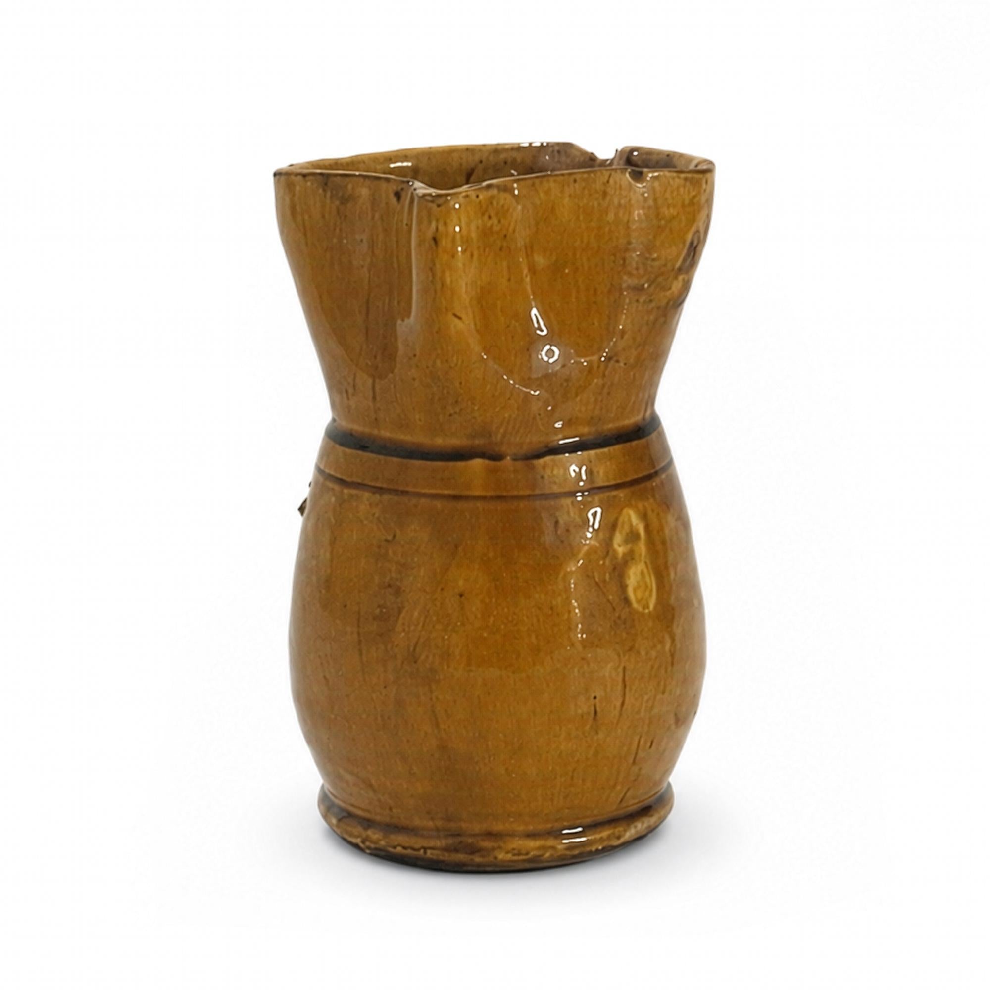 Antique Hand-Thrown Terracotta Jug from Puglia, Italy, 1880 — image 5
