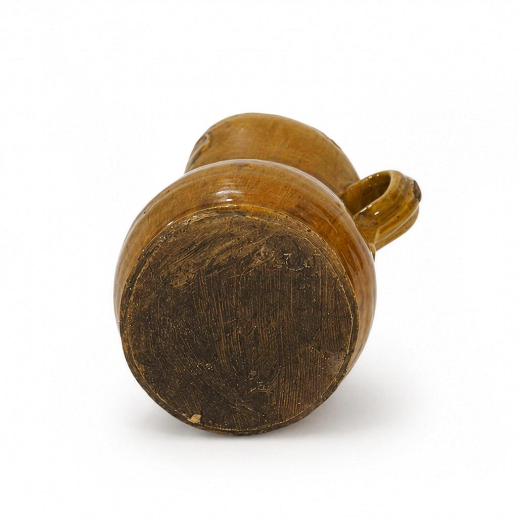 Antique Hand-Thrown Terracotta Jug from Puglia, Italy, 1880