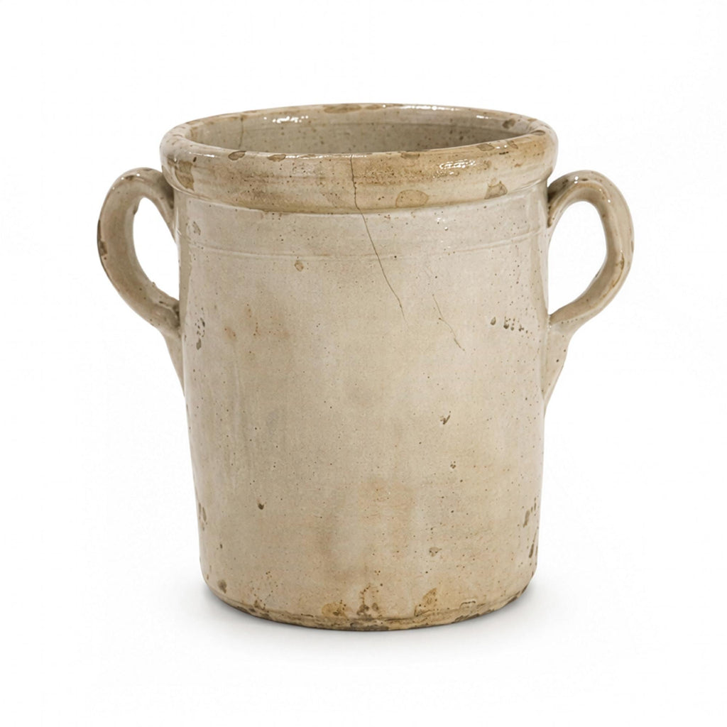 Antique 19th Century Puglian Glazed Terracotta Storage Vessel, Italy — image 4