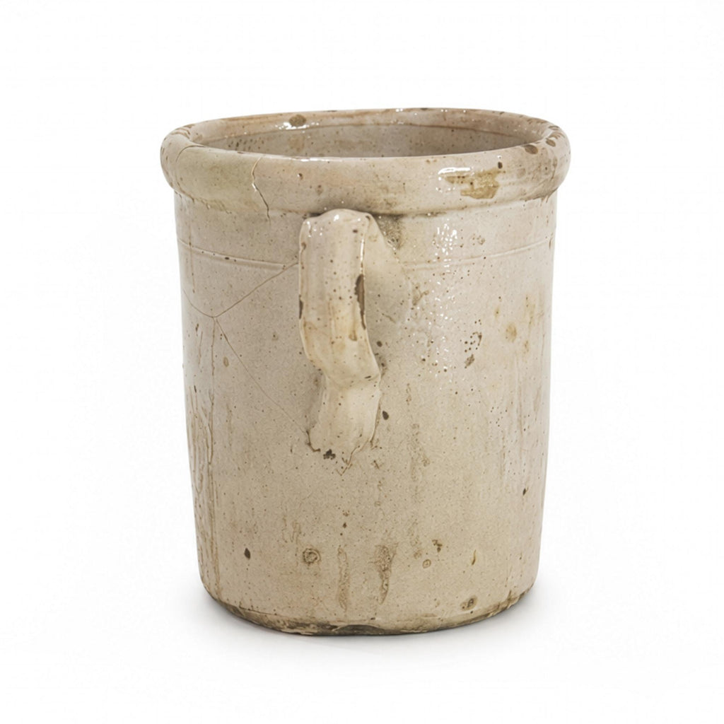 Antique 19th Century Puglian Glazed Terracotta Storage Vessel, Italy — image 5