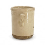 19th Century Puglian Glazed Terracotta Storage Vessel with Twin Handles — image 3