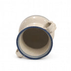 Antique Terracotta Amphora, Cream Glaze with Cobalt Blue, Puglia, 1880 — image 7