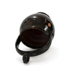 19th Century Puglian Black Glazed Terracotta Brazier with Arched Handle — image 7