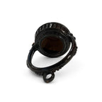 19th Century Antique Puglian Black Glazed Terracotta Hanging Brazier — image 7