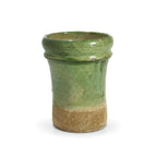 19th Century Antique Puglian Green Glazed Terracotta Preserve Vessel — image 5