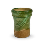 19th Century Antique Puglian Green Glazed Terracotta Preserve Vessel — image 7