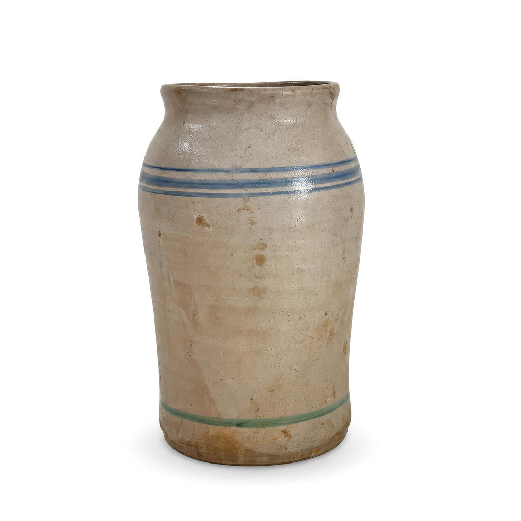 Antique Puglian Cream Glazed Terracotta Storage Vessel, 1880 — image 3