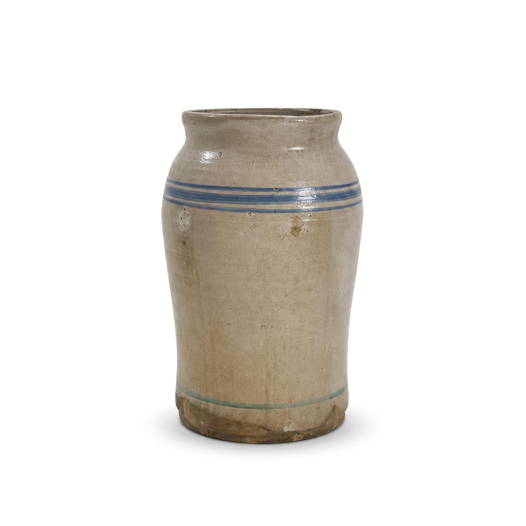 Antique Puglian Cream Glazed Terracotta Storage Vessel, 1880 — image 5