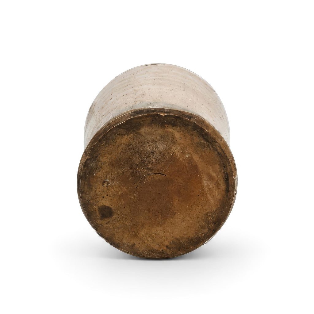 Antique Puglian Cream Glazed Terracotta Storage Vessel, 1880 — image 7