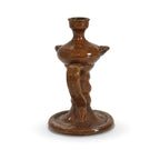 Antique 19th Century Puglian Brown Glazed Terracotta Lucerna Oil Lamp — image 4