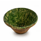 Antique Terracotta Passata Bowl, Green Splatter Glaze, Puglia, 1880 — image 2