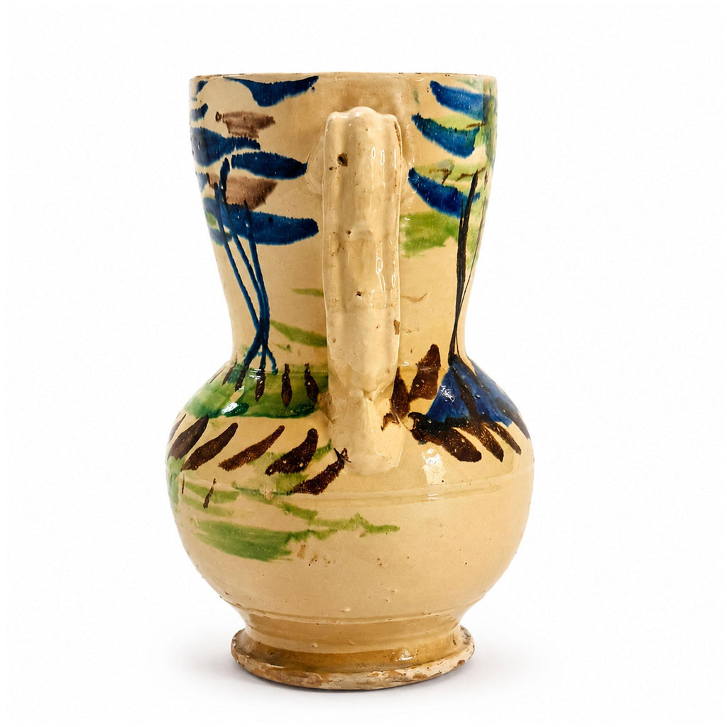 Antique Puglian Terracotta Amphora, Hand-Painted, 1880 — image 3