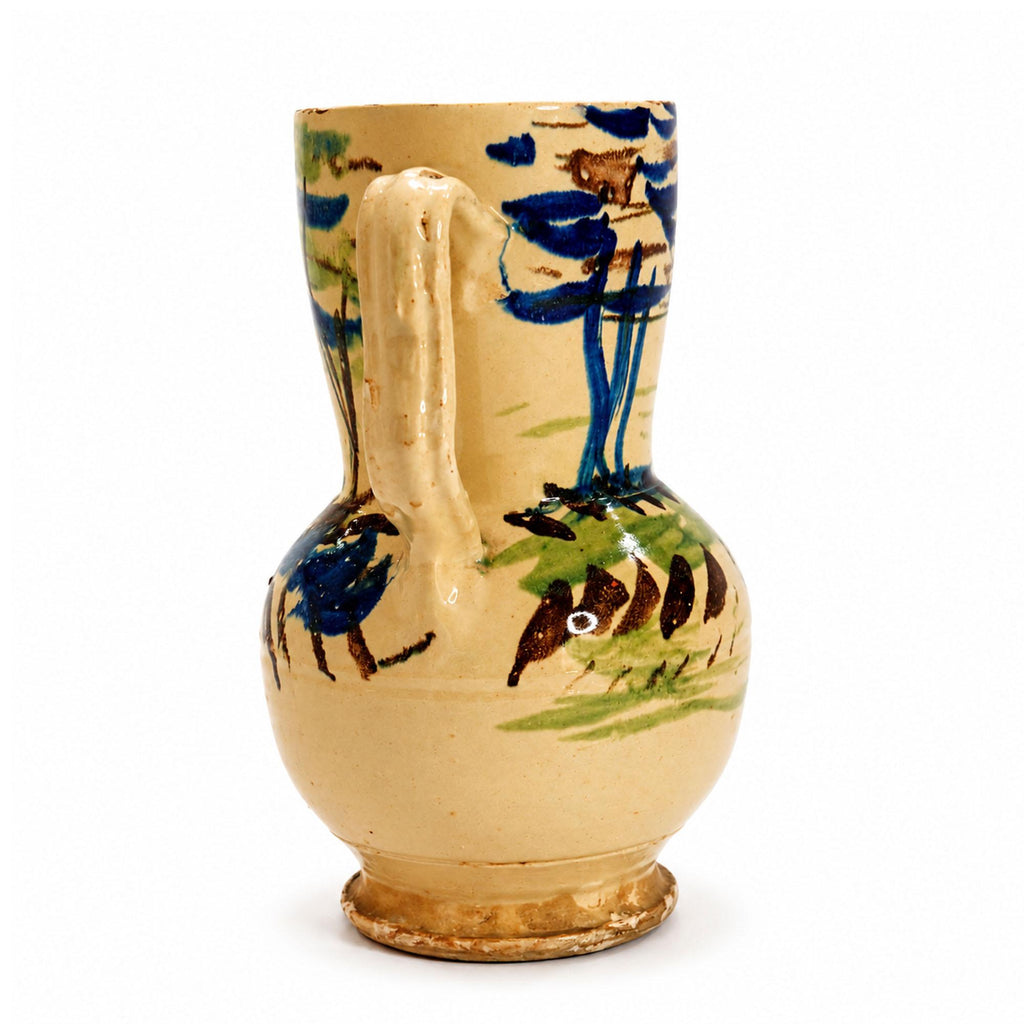 Antique Puglian Terracotta Amphora, Hand-Painted, 1880 — image 5