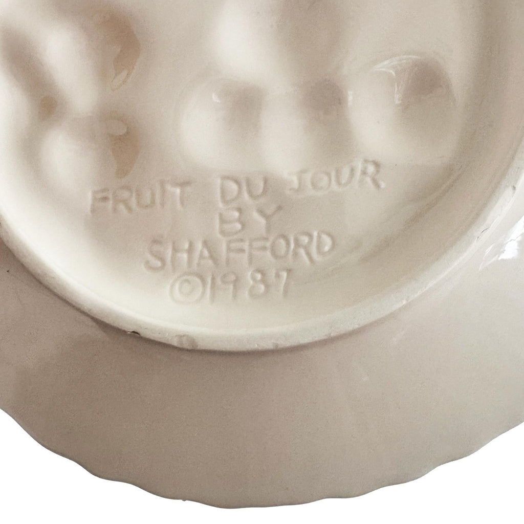 Set of Five Vintage Shafford Fruit du Jour Ceramic Salad Plates, 1987 — image 2