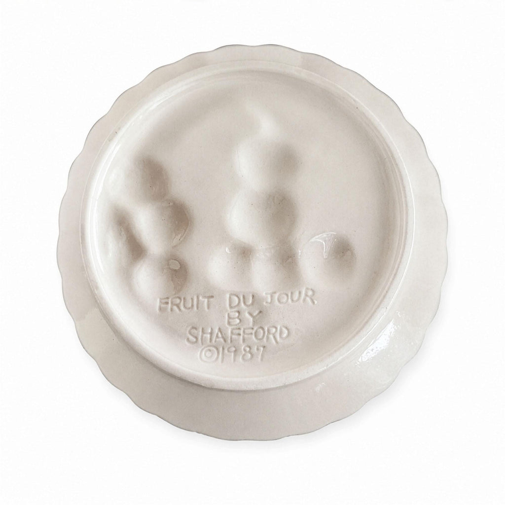 Set of Five Vintage Shafford Fruit du Jour Ceramic Salad Plates, 1987 — image 3