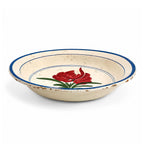 19th Century Puglian Large Glazed Terracotta Serving Platter with Hand-Painted R — image 3