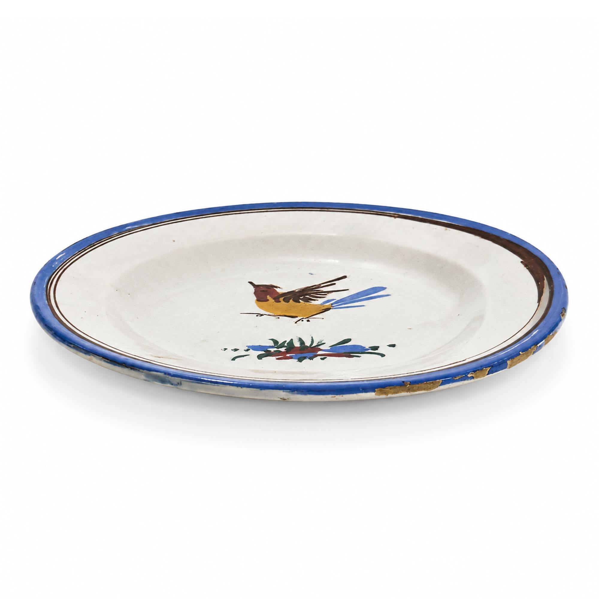 Antique Vintage Plate, 11 Inch Diameter, Decorative Ceramic Dish — image 4
