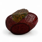 Vintage Handwoven Wicker Turkey Basket, Chinese Rattan, 1970s — image 7