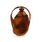 Vintage Handwoven Wicker Turkey Basket, Chinese Rattan, 1970s — image 11