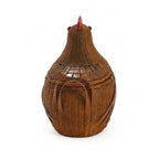 Chinese Wicker Hen Basket with Lid, Circa 1970s