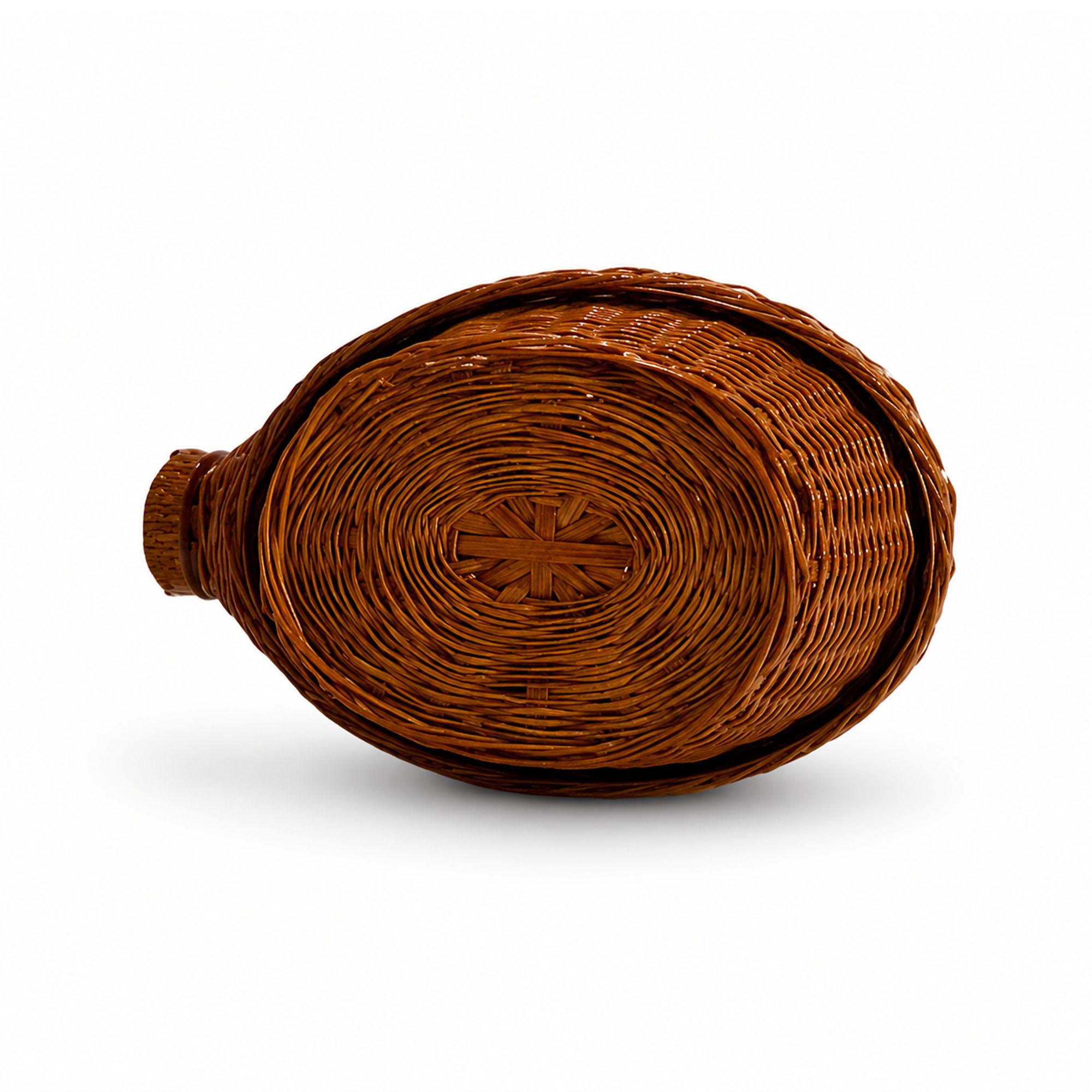 Vintage Chinese Wicker Pig and Bird Baskets, Rattan, Handwoven, 1970s — image 7