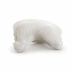Small Vintage Milk Glass Hen on Nest Covered Dish, Circa 1970s