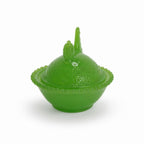 Jadeite Green Glass Hen on Nest Covered Dish, USA, 2020s — image 3
