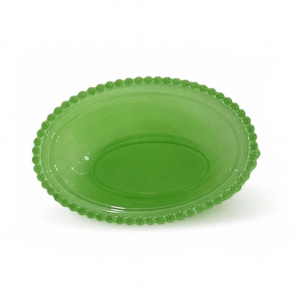 Jadeite Green Glass Hen on Nest Covered Dish, USA, 2020s