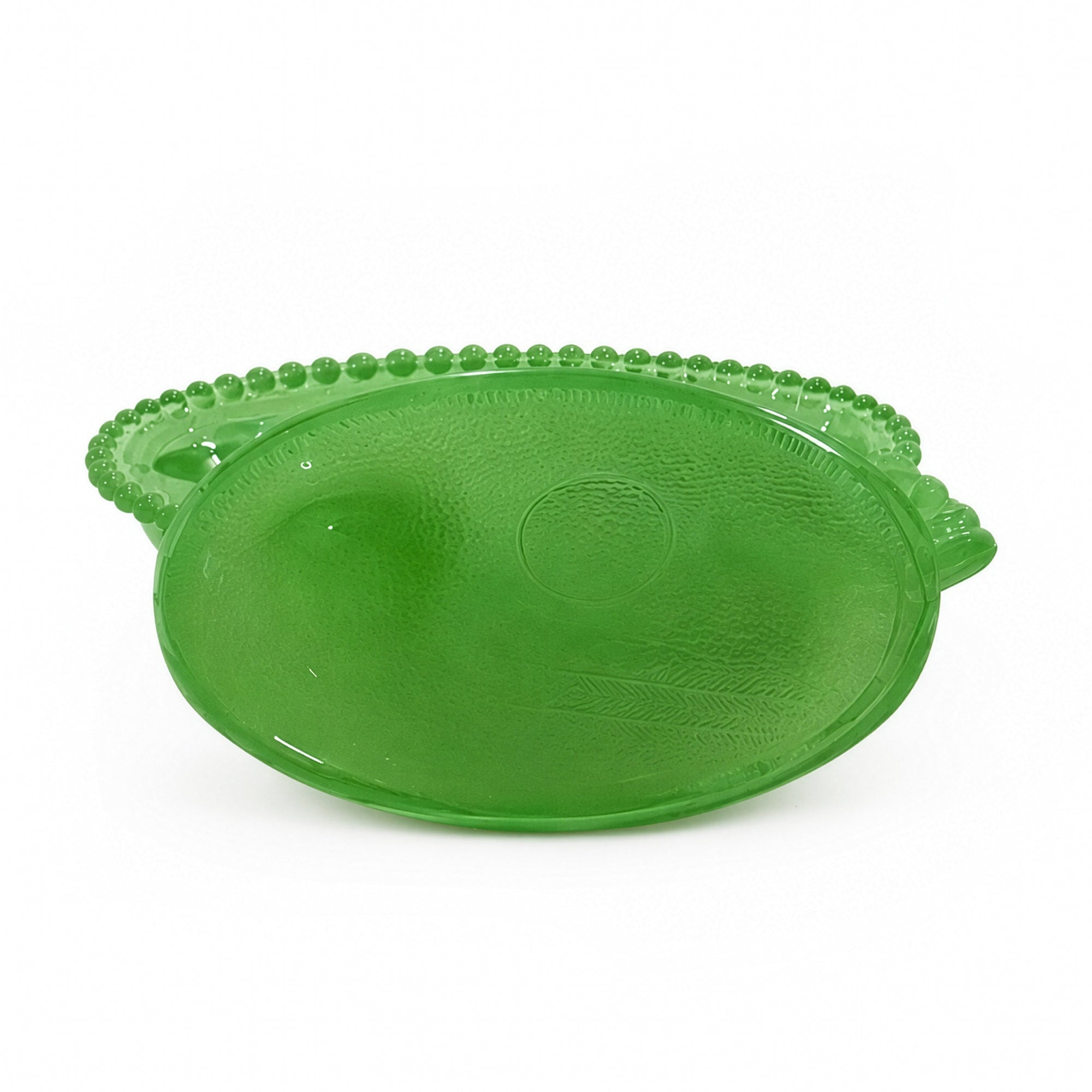 Jadeite Green Glass Hen on Nest Covered Dish, USA, 2020s