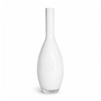 Vintage American White Glass Vase Collection, Set of 7 — image 3